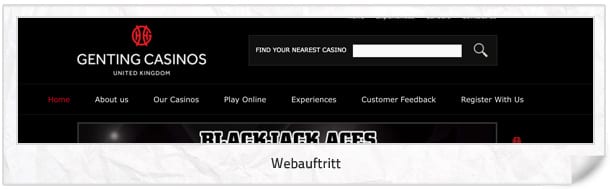 Genting Casino Webseite